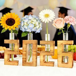 Wooden 2026 Graduation Decorations W/ Test Tubes Decor Party Wall or Table NEW